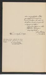 k.k. naturhistorisches Hofmuseum, Intendanzakten 1885-1896 (Hauer), Aktenzahl Z.235/1892, Seite 2